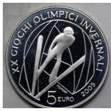 Italy 5 EURO Torino Olympics 2005 Ski Jump