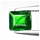 0.24ct Square Natural Intense Green Tsavorite Garn