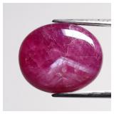 14.34ct 15.5x13mm Oval Cabochon Natural Purplish R