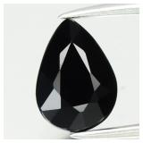 1.29ct 7.7x5.5mm Pear Natural Dark Blue Spinel - T