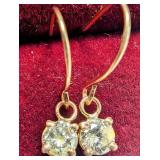 APPR $1100 0.54G Natural Diamond 0.2Ct Earring App