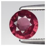 0.69ct 5.7mm Round Natural Purplish Pink Rhodolite