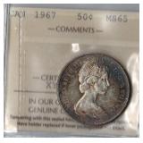 ICCS MS 65 1967 Canada 50 Cents Coin