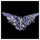 925 Sterling Silver Ring Marquise Tanzanite 4x2mm