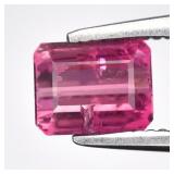 0.52ct 5x4mm Octagon Natural Purplish Pink Tourmal