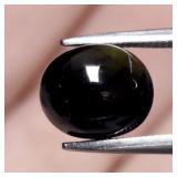3.02ct Oval Cabochon Natural Deep Green Tourmaline