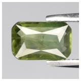 0.79ct 7.3x4.5mm Octagon Natural Green Sapphire -