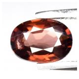 0.95ct VS Oval Natural Pinkish Champagne Zircon -
