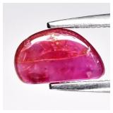 0.97ct Free Form Cabochon Natural Purplish Red Rub