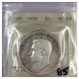 1950 Canada 1$ MS-63  ICCS