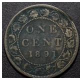 Canada Large Cent 1891 LDLL Obv2