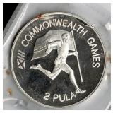 925 Silver Coin 1986 Botswana 2 Pula