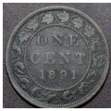 Canada Large Cent 1891