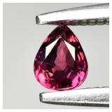0.22ct 4x3mm VS Pear Natural Purplish Pink Sapphir