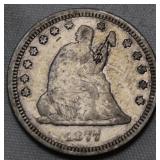 USA Liberty Seated Quarter 1877