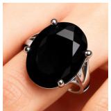 Silver 4.11g Genuine Blue Sapphire 3.5ct Ring