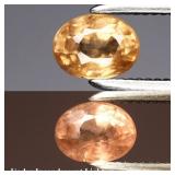 0.38ct 4.8x3.5mm Oval Natural Color Change Garnet
