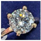 APPR $2845 10K Gold 1.98g Lab Diamond Size 6.25
