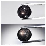 15.79ct Semi Round Natural Black 6 Ray Star Sapphi
