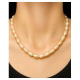 Silver Fresh Water Pearl Necklace 16' Retail