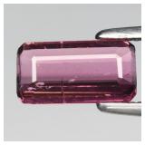 0.75ct 8.5x4.5mm Octagon Natural Pink Tourmaline -