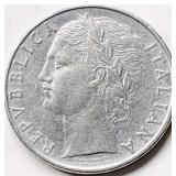 Italy 1963 LIRE 100 coin 28mm