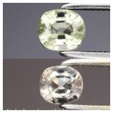 0.45ct 4.3x4mm Cushion Natural Color Change Diaspo