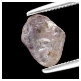 1.57ct 8x6.5mm Rough Purple Sapphire Gemstone Unhe