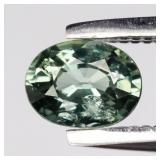 0.37ct 5x3.8mm VS Oval Natural Green Sapphire - Un