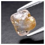 1.49ct 6.4x5.8mm Rough Unheated Green-Light Purple