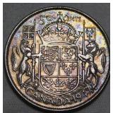 Canada 50 Cents 1947 Straight 7