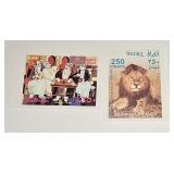 Lot of 2 Iraq Propoganda Souvenir Sheets