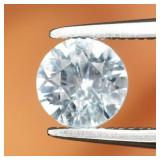 0.33ct 4.7mm Round Natural Very Light Blue Aquamar