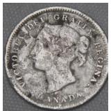 Canada 5 Cents 1880H Obv3