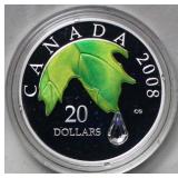 Canada 20 Dollars 2008 Crystal Raindrop