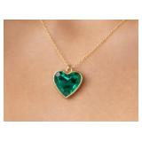 10K Gold Lab Emerald 1.7ct Retail Value $