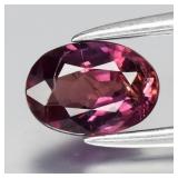 0.64ct 6x4mm Oval Natural Purplish Pink Sapphire -