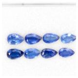 Pear Natural Cornflower Blue Kyanite Nepal 8pcs 4.
