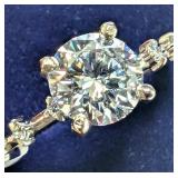 APPR $1815 10K Gold 1.49g Lab Diamond 0.94ct Ring