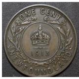 Canada Newfoundland Large Cent 1913