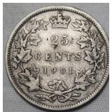 Canada 25 Cent 1901