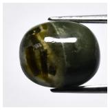 7.69ct 12.5x10.2mm Cushion Cabochon Natural Green