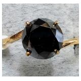 APPR $1900 10K Gold 1.72g Black Diamond Size 6.5