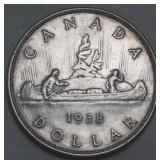 Canada Silver Dollar 1938