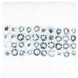 Oval Cut Natural Unheated Nice Blue Aquamarine 40p