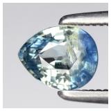 0.59ct 5.7x4.5mm Pear Natural Blue Green Sapphire