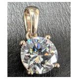 APPR $1400 10K Gold 0.73g Lab Diamond 1.03ct Penda