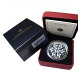 Silver 2009 RCM Crystal Snowflake $20 Coin