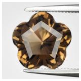 2.26ct 9x9mm VS Fancy Natural Smoky Quartz - Brazi
