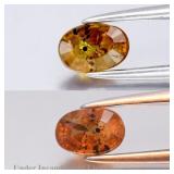 0.52ct 5.8x4mm Oval Natural Color Change Garnet -